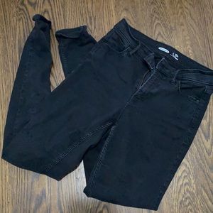 Old navy rockstar black jeans high rise